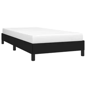 Berkfield Bed Frame Black 90x190 cm 3FT Single Fabric