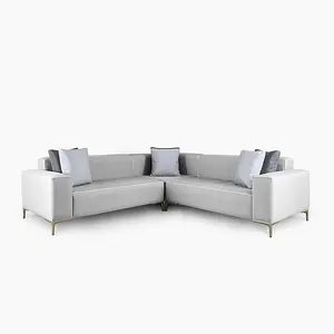 Emelda Grace Cloud Small Corner Sofa - Grey