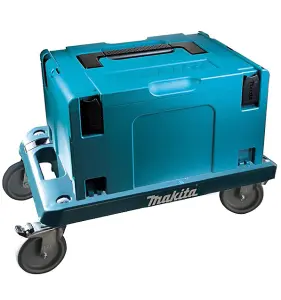 Makita MAKPAC 3 Stacking Connector Tool Case Systainer with Wheeled Cart Trolley