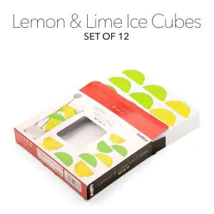 Fishbowl Reusable Lemon & Lime Shaped Ice Cubes Set of 12