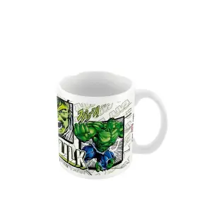 Marvel Comics Fury - Rameez Hulk Mug White/Green (One Size)