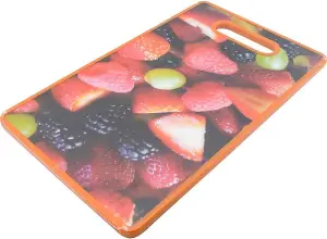 New Non Slip Berries Chopping Board Kitchen Plastic Food Cutting Vegetables