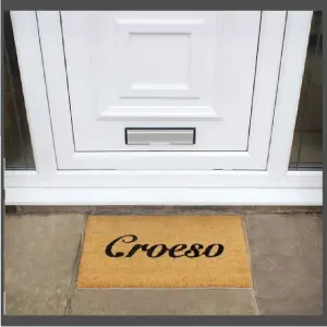 Croeso Latex Coir Doormat 40x60cm