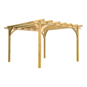 Forest Garden Square Pergola, (H)2800mm (W)3600mm