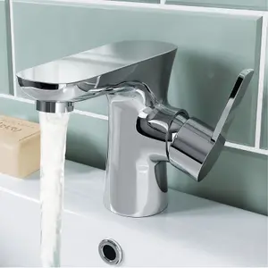 Nes Home Perth Bathroom Basin Mono Mixer Tap Chrome