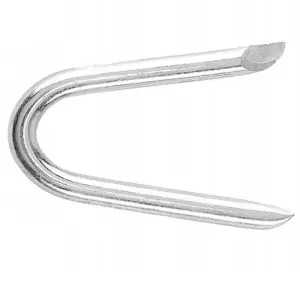 Galvanised Netting Staple U Nails 35mm  Pack of: 300  Heavy Duty U Shaped Wire Tacks for Fencing & Mesh, Fence Pin Staples