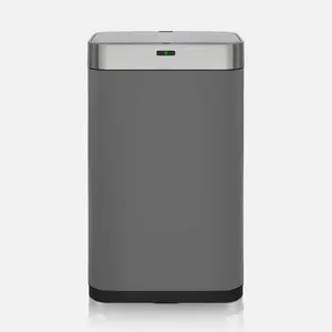 Steel Motion Sensor Rubbish Bin - 75L Grey