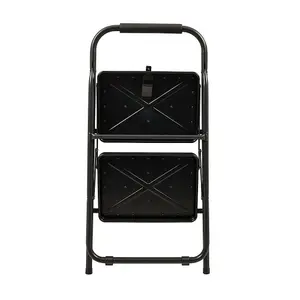 Silverline Step Ladder 475mm 226092 Folding Working Platforms 2-Tread