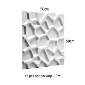 Gaps Design 12 Boards 50x50cm 3D Wall Panel