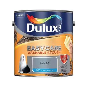 Dulux Easycare Washable & Tough Denim drift Matt Wall & ceiling Emulsion paint, 2.5L