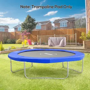 HOMCOM 8ft Trampoline Pads Safety Enclosure Pad Trampoline Accessories Blue