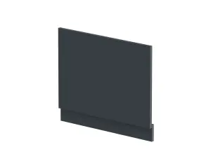 700mm Bath MDF End Panel & Plinth - Soft Black