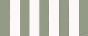 Cath Kidston Stripe Glass Splashback - Green (600x250mm)