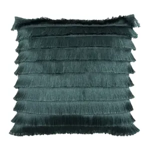 furn. Flicker Fringed Feather Filled Cushion