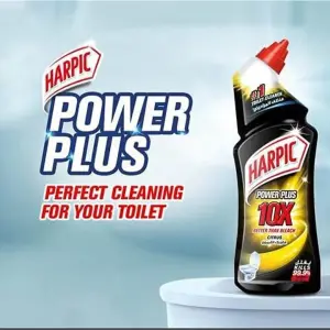 Harpic Toilet Cleaner Power Plus Liquid Disinfectant Citrus Fresh 680ml x 6