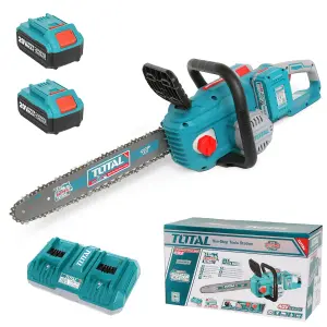 Total Li-Ion 40V Chain Saw (with 2 x Batteries & Charger) - TGSLI401682