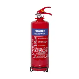 UltraFire 2kg Powder Fire Extinguisher - 5 Year Warranty