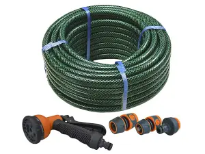 Faithfull 71039.16630.24606 PVC Reinforced Hose 30m Fittings & Spray Gun FAIHOSE30AV