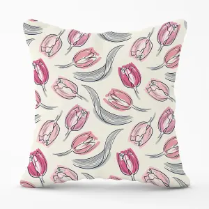 Tulips Flower Cushions 60cm x 60cm