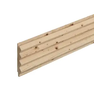 Natural Timber Tongue & groove Cladding (L)1.8m (W)94mm (T)17mm, Pack of 4