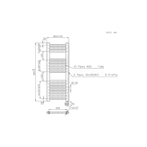 Right Radiators Prefilled Thermostatic Electric Heated Towel Rail Straight Ladder Warmer Rads - Chrome 800x300 mm