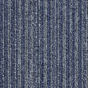 Blue Carpet Tiles  For Contract, Office, Shop, Home, 3mm Tufted Loop Pile, 5SQM 20 Tiles Per Box