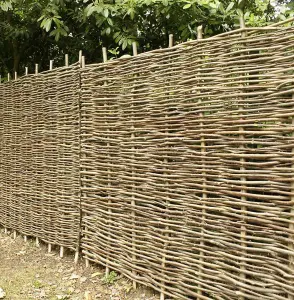 Hazel Hurdle Fence Panel Premium Woven Wattle Weave 6ft x 4ft