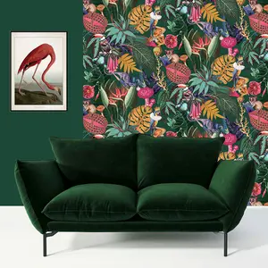 World of Wallpaper Wonderland Wallpaper Emerald Green (50271-BUR)