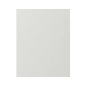 GoodHome Alpinia Matt ivory painted wood effect shaker Standard End panel (H)720mm (W)570mm