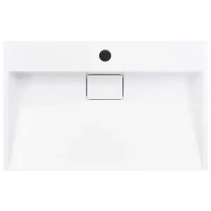 Berkfield Wash Basin 60x38x11 cm Mineral Cast/Marble Cast White