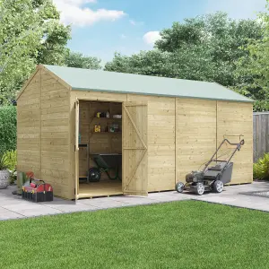 BillyOh Switch Tongue and Groove Apex Wooden Shed - 16x8 Windowless - 11mm Thickness