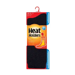 Heat Holders - Mens 2.7 TOG Short Wool Socks 6-11 Black