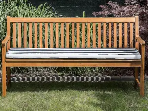 Garden Bench with Cushion VIVARA Certified Acacia Wood Navy Blue