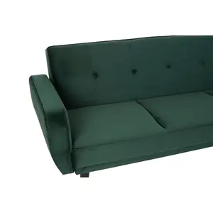 Interiors by Premier Serene 3 Seat Green Sofa Bed