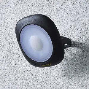 Stanley Black Mains-powered Cool daylight LED Without sensor Slimline floodlight 2700lm