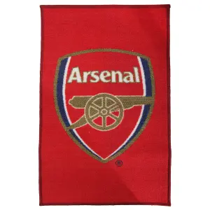 nal FC Official Printed Football Crest Rug/Floor Mat Red (One Size)