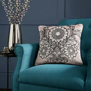 Romilly Floral Velvet Filled Cushion