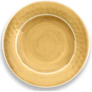 Purely Home Crackle Gold Melamine Dinner Plates - Set of 5