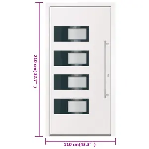 Prehung Front Door 210cm H x 110cm W