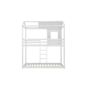 Waban Single (3') Standard Bunk Bed White