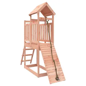 Berkfield Playhouse with Climbing Wall Solid Wood Douglas