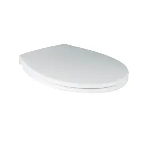 Cooke & Lewis Diani White Round Soft close Toilet seat