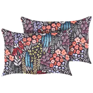 Set of 2 Outdoor Cushions CASTELARO Multicolour