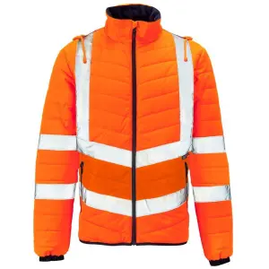 Hi-Vis Puffer Jacket Orange - 4XL