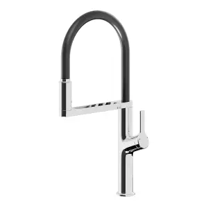 GoodHome Horopito Chrome-plated Kitchen Spring neck Sensor Tap