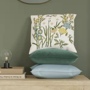 GoodHome Valgreta Dark green Square Indoor Cushion (L)43cm x (W)430cm