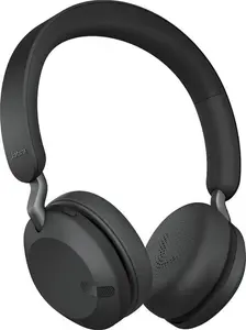 Jabra Elite 45H Wireless On-Ear Headphones, Compact, Foldable Earphones With 50-Hours Battery Life, 2-Microphone Call Technology, Titanium Black