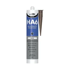 Bond IT Premium HA6 Silicone Sealant Brown 310ML Pack of 6