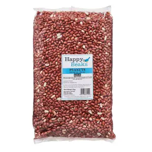 Happy Beaks Peanuts Premium Grade Seed Wild Bird Food Aflatoxin Tested Feed (12.75kg)