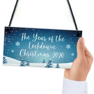 The Year Of The Lockdown Christmas Sign Christmas Decoration Family Gift